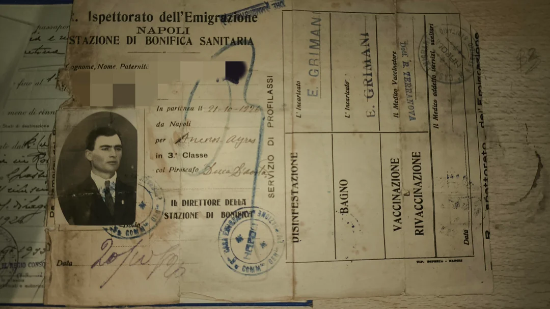 Passaporte italiano antigo